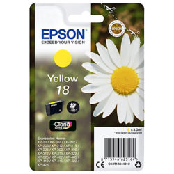 Epson Daisy T18 Colour Inkjet Printer Cartridge Yellow